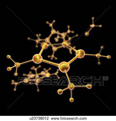 Abstract molecule model, illustration View Large Photo Image Stock Image - Abstract molecule model, illustration. Fotosearch