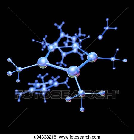 Abstract molecule model, illustration View Large Photo Image Stock Photo - Abstract molecule model, illustration. Fotosearch
