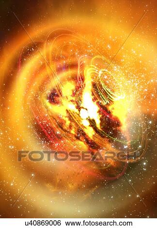 Abstract scene in outer space View Large Photo Image Stock Photograph - Abstract scene in outer space. Fotosearch
