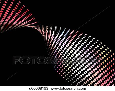 Abstract wave made of coloured dots View Large Photo Image Stock Image - Abstract wave made of coloured dots. Fotosearch