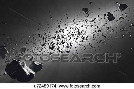 Picture - Asteroid belt. Fotosearch