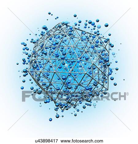 Stock Photo - Atomic structure, illustration. Fotosearch