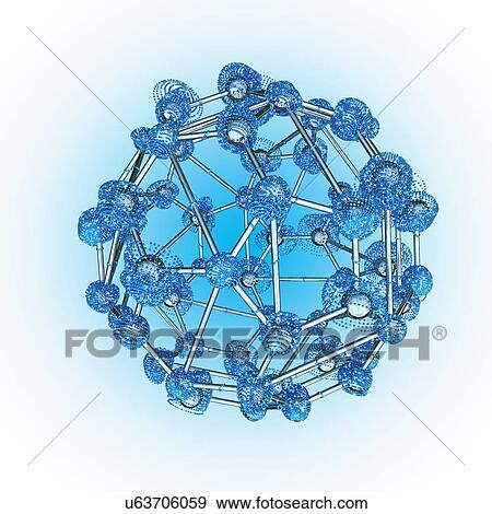 Stock Photo - Atomic structure, illustration. Fotosearch