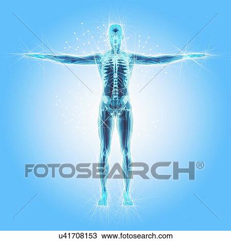 Stock Image - Atomic structure of the body, illustration. Fotosearch