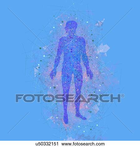 Stock Image - Atomic structure of the body, illustration. Fotosearch