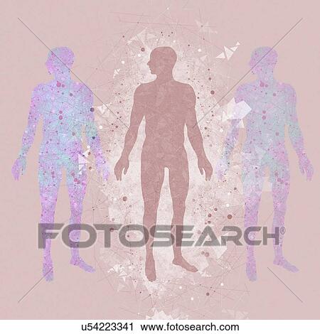 Stock Image - Atomic structure of the body, illustration. Fotosearch