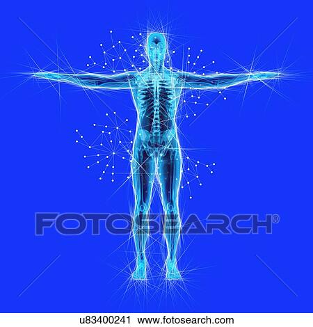 Stock Image - Atomic structure of the body, illustration. Fotosearch