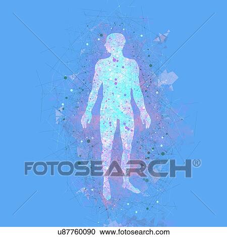 Stock Image - Atomic structure of the body, illustration. Fotosearch