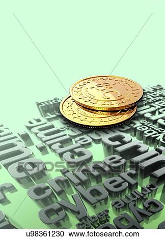 Stock Image - Bitcoin. Fotosearch