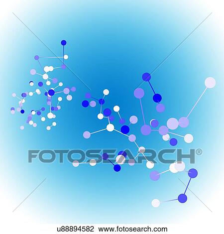 Blue and white molecules, illustration View Large Photo Image Stock Image - Blue and white molecules, illustration. Fotosearch