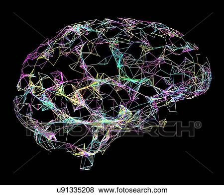 Brain, broken neural network, Alzheimer's View Large Photo Image Stock Photo - Brain, broken neural network, Alzheimer's. Fotosearch