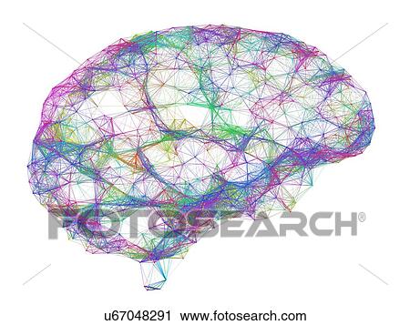 Stock Image - Brain, neural network. Fotosearch