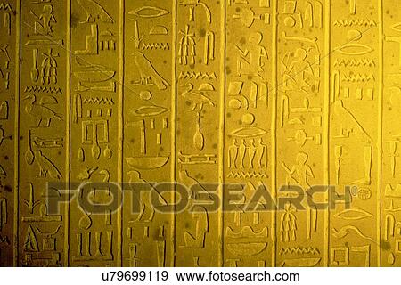 Stock Photo - Clay tablet with hieroglyphs. Fotosearch