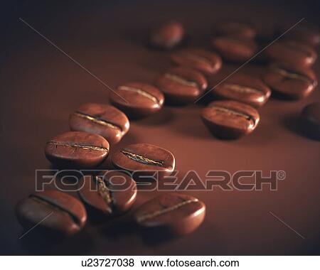 Stock Photo - Coffee beans, close up. Fotosearch