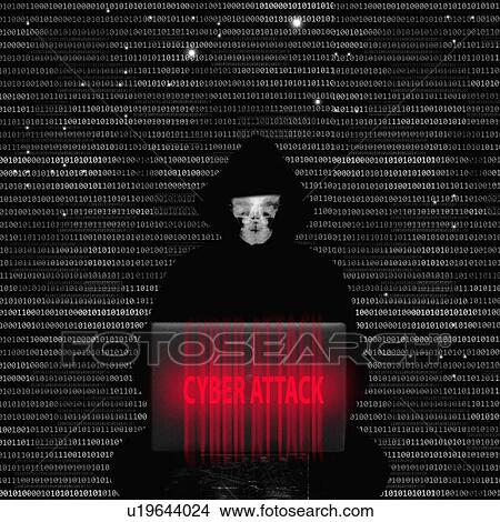 Picture - Cyber attack, illustration. Fotosearch