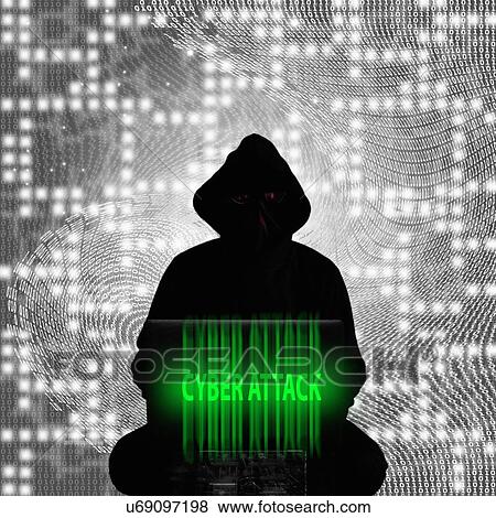 Stock Photo - Cyber attack, illustration. Fotosearch