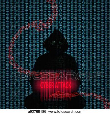 Stock Photograph - Cyber attack, illustration. Fotosearch
