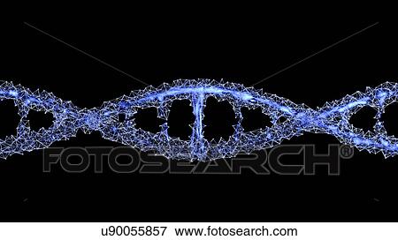 Stock Photo - DNA strand, illustration. Fotosearch