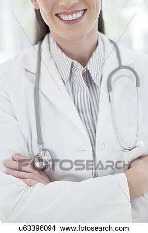 Female doctor with stethoscope View Large Photo Image Picture - Female doctor with stethoscope. Fotosearch