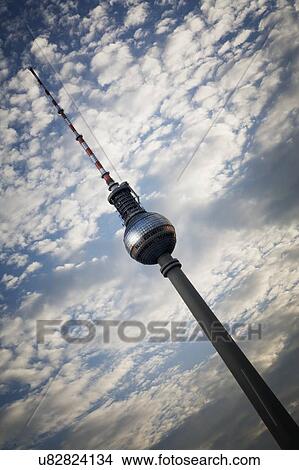Fernsehturm to tower View Large Photo Image Picture - Fernsehturm to tower. Fotosearch