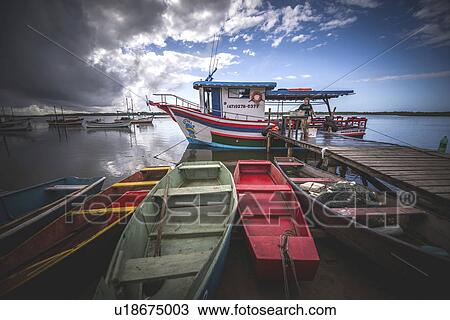 Fishing boats, Santa Catarina, Brazil View Large Photo Image Stock Image - Fishing boats, Santa Catarina, Brazil. Fotosearch