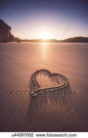 Heart on beach View Large Photo Image Stock Image - Heart on beach. Fotosearch