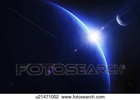 Planet earth with sunlight View Large Photo Image Stock Image - Planet earth with sunlight. Fotosearch