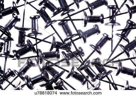 Push pins against white background View Large Photo Image Picture - Push pins against white background. Fotosearch