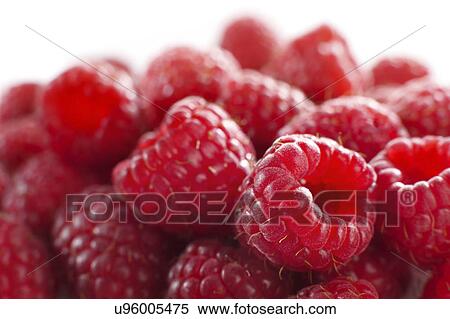 Raspberries, close up View Large Photo Image Stock Photography - Raspberries, close up. Fotosearch