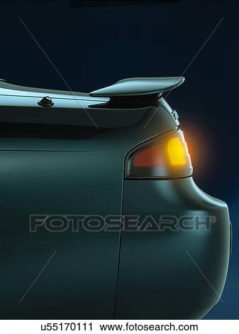 Rear lights on car View Large Photo Image Stock Image - Rear lights on car. Fotosearch