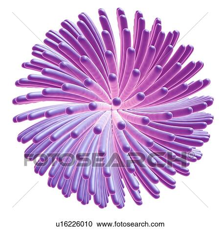 Stock Image - Retro virus, illustration. Fotosearch