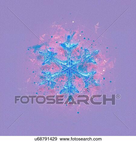 Snowflake, illustration View Large Photo Image Stock Photo - Snowflake, illustration. Fotosearch