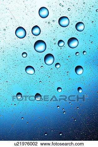 Stock Image - Water droplets. Fotosearch