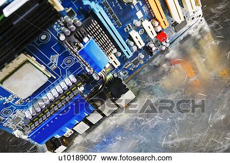 Stock Photo - Computer motherboard. Fotosearch