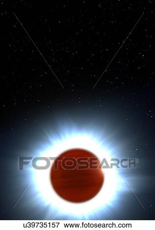 Stock Photo - Exoplanet Kelt 9b, illustration. Fotosearch