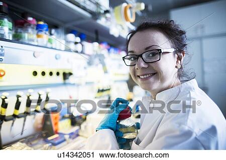 Female scientist in laboratory View Large Photo Image Stock Image - Female scientist in laboratory. Fotosearch