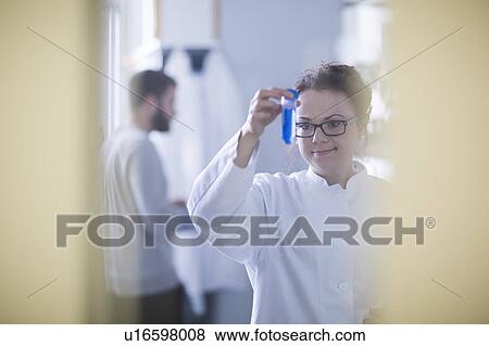 Stock Photo - Female scientist in laboratory. Fotosearch