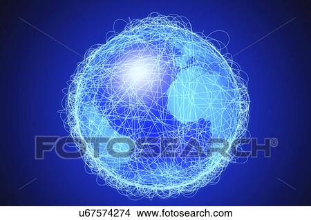 Global connections, conceptual illustration View Large Photo Image Picture - Global connections, conceptual illustration. Fotosearch