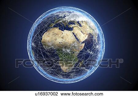 Global connections, conceptual illustration View Large Photo Image Stock Image - Global connections, conceptual illustration. Fotosearch