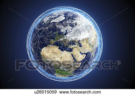 Stock Photo - Global connections, conceptual illustration. Fotosearch