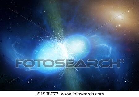 Merging neutron stars, illustration View Large Photo Image Stock Photo - Merging neutron stars, illustration. Fotosearch