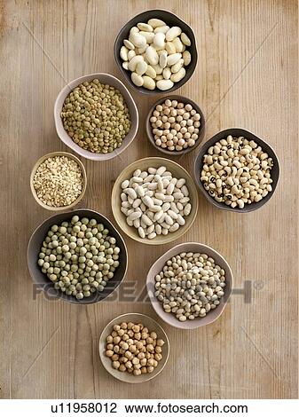 Pulses in bowls View Large Photo Image Stock Image - Pulses in bowls. Fotosearch