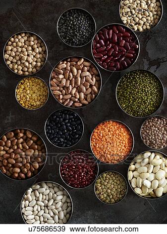 Pulses in bowls View Large Photo Image Stock Photo - Pulses in bowls. Fotosearch