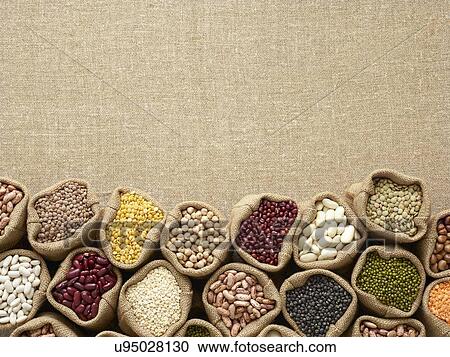 Pulses in hessian sacks View Large Photo Image Stock Image - Pulses in hessian sacks. Fotosearch