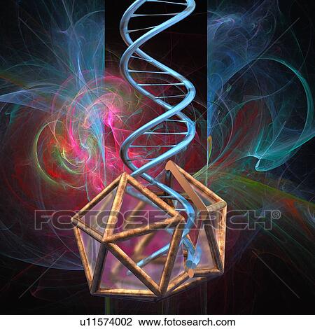 Stock Image - Viral gene therapy, illustration. Fotosearch