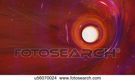 Picture - Wormhole, illustration. Fotosearch