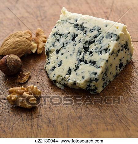Blue cheese and nuts View Large Photo Image Picture - Blue cheese and nuts. Fotosearch