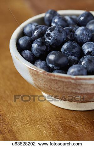 Bowl of blueberries View Large Photo Image Stock Image - Bowl of blueberries. Fotosearch