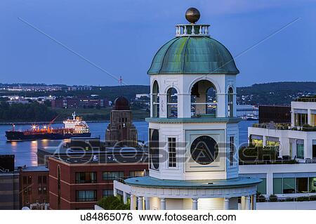 Canada, Nova Scotia, Halifax, Building of Town Clock View Large Photo Image Stock Photograph - Canada, Nova Scotia, Halifax, Building of Town Clock. Fotosearch