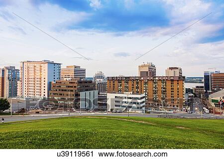 Stock Image - Canada, Nova Scotia, Halifax, Residential buildings. Fotosearch